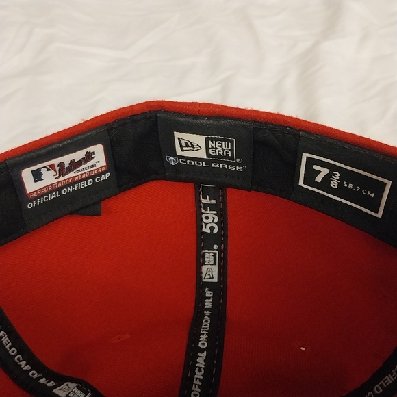 7 3/8 Washington Nationals Fitted Hat/Cap (Red, Navy Blue, White) 7 and 3 8ths - Picture 6 of 6